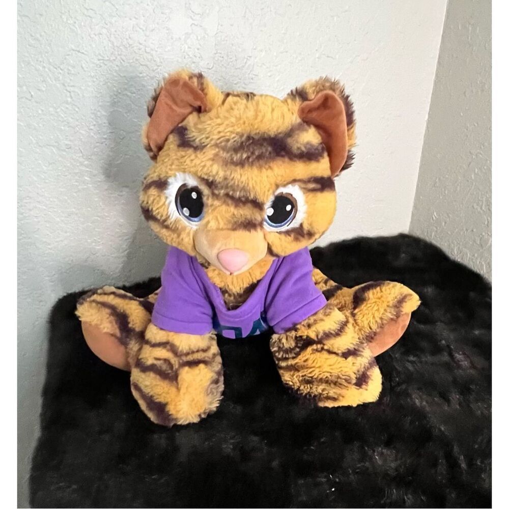 Build A‎ Bear Baby Tiger Cub 15” Plush 2016 Retired Stuffed Animal Purrs